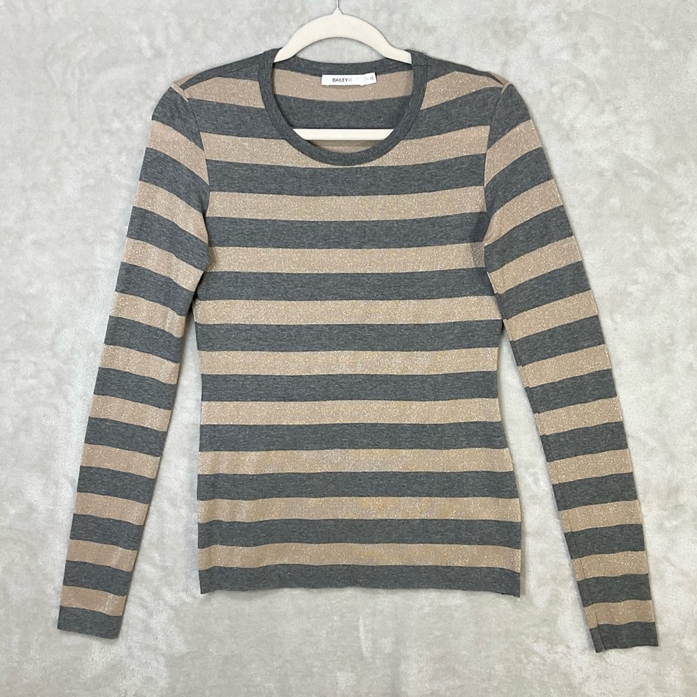 Bailey 44 Lightweight Striped Shirt Top Womens Sz S